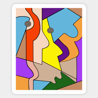 Cubist geometry 33 Sticker